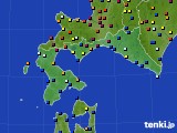 2015年10月03日の道南のアメダス(日照時間)