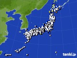 2015年10月03日のアメダス(風向・風速)