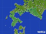 2015年10月03日の道南のアメダス(風向・風速)
