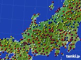 北陸地方のアメダス実況(日照時間)(2015年10月04日)