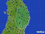 岩手県のアメダス実況(日照時間)(2015年10月04日)
