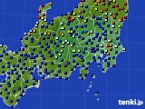2015年10月05日の関東・甲信地方のアメダス(日照時間)