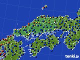 中国地方のアメダス実況(日照時間)(2015年10月05日)