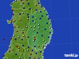 岩手県のアメダス実況(日照時間)(2015年10月05日)