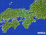 2015年10月05日の近畿地方のアメダス(気温)
