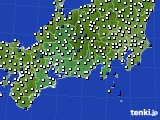 東海地方のアメダス実況(風向・風速)(2015年10月05日)