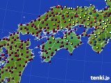 2015年10月06日の四国地方のアメダス(日照時間)