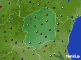 2015年10月06日の栃木県のアメダス(日照時間)