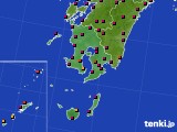 2015年10月06日の鹿児島県のアメダス(日照時間)