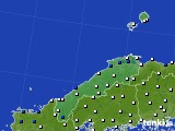 島根県のアメダス実況(風向・風速)(2015年10月06日)