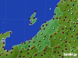 新潟県のアメダス実況(日照時間)(2015年10月07日)