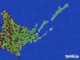 道東のアメダス実況(日照時間)(2015年10月07日)