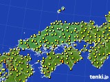 中国地方のアメダス実況(気温)(2015年10月07日)