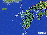 2015年10月08日の九州地方のアメダス(日照時間)