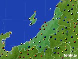 新潟県のアメダス実況(日照時間)(2015年10月08日)