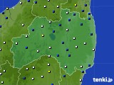 福島県のアメダス実況(風向・風速)(2015年10月08日)