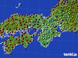 近畿地方のアメダス実況(日照時間)(2015年10月09日)