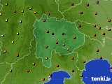 山梨県のアメダス実況(日照時間)(2015年10月09日)