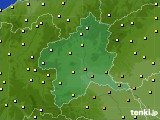 群馬県のアメダス実況(気温)(2015年10月09日)