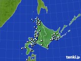 北海道地方のアメダス実況(降水量)(2015年10月11日)