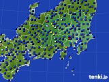 関東・甲信地方のアメダス実況(日照時間)(2015年10月11日)