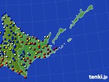 2015年10月12日の道東のアメダス(日照時間)