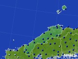 島根県のアメダス実況(日照時間)(2015年10月12日)