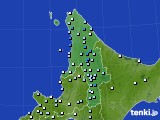 道北のアメダス実況(降水量)(2015年10月13日)