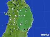 岩手県のアメダス実況(降水量)(2015年10月13日)