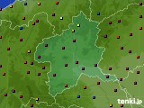 群馬県のアメダス実況(日照時間)(2015年10月14日)