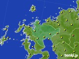 佐賀県のアメダス実況(気温)(2015年10月14日)