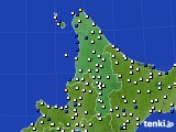 道北のアメダス実況(風向・風速)(2015年10月14日)