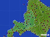 道央のアメダス実況(日照時間)(2015年10月15日)