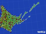 道東のアメダス実況(日照時間)(2015年10月15日)