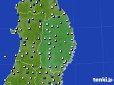 岩手県のアメダス実況(風向・風速)(2015年10月15日)