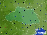 2015年10月16日の埼玉県のアメダス(日照時間)