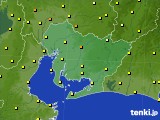 2015年10月16日の愛知県のアメダス(気温)