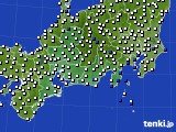 東海地方のアメダス実況(風向・風速)(2015年10月16日)