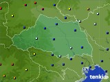 埼玉県のアメダス実況(日照時間)(2015年10月17日)