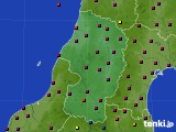 2015年10月17日の山形県のアメダス(日照時間)