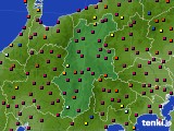 長野県のアメダス実況(日照時間)(2015年10月18日)