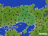 兵庫県のアメダス実況(日照時間)(2015年10月18日)