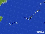 2015年10月18日の沖縄地方のアメダス(風向・風速)