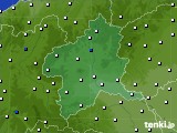 群馬県のアメダス実況(風向・風速)(2015年10月18日)