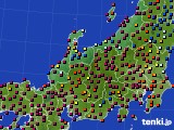 北陸地方のアメダス実況(日照時間)(2015年10月19日)