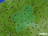 群馬県のアメダス実況(日照時間)(2015年10月19日)