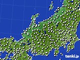 北陸地方のアメダス実況(風向・風速)(2015年10月20日)