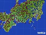 東海地方のアメダス実況(日照時間)(2015年10月21日)