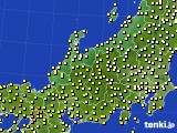 北陸地方のアメダス実況(気温)(2015年10月21日)