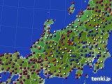 北陸地方のアメダス実況(日照時間)(2015年10月23日)